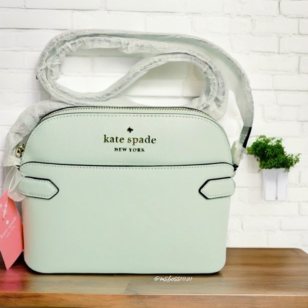 Kate Spade Staci Dome Crossbody in Light Olive NWT - Picture 2 of 10